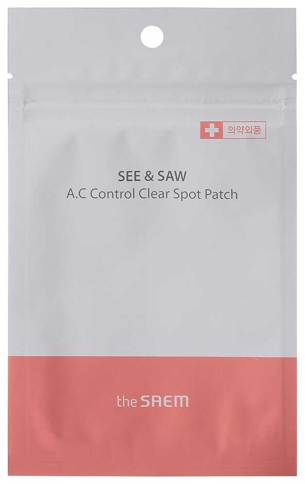 THE SAEM Маска-патч See & Saw A.C Control Clear Spot Patch 24шт