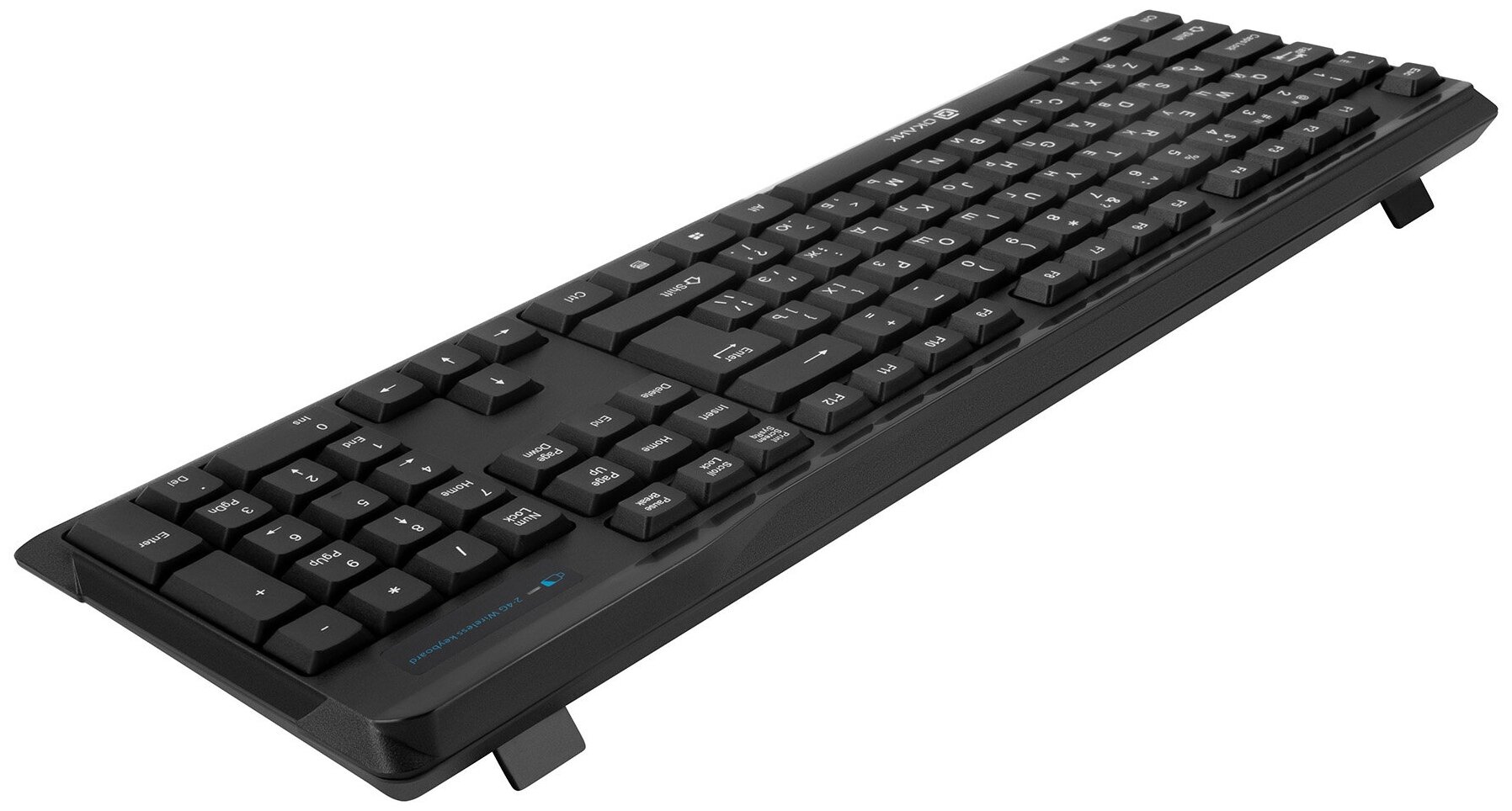 Клавиатура + мышь беспроводная Oklick 230M, Wireless/USB, Черный 412900 - фото №8