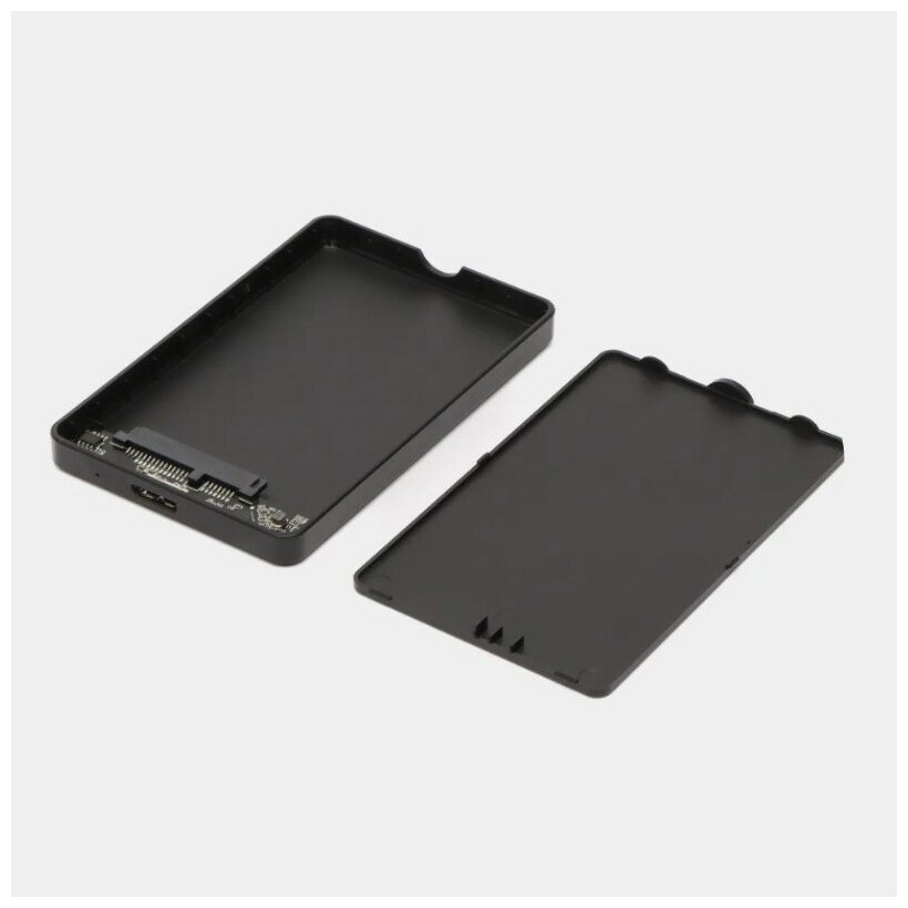 Корпус для внешнего накопителя жесткого диска SATA HDD SSD 25" c USB 30 черный