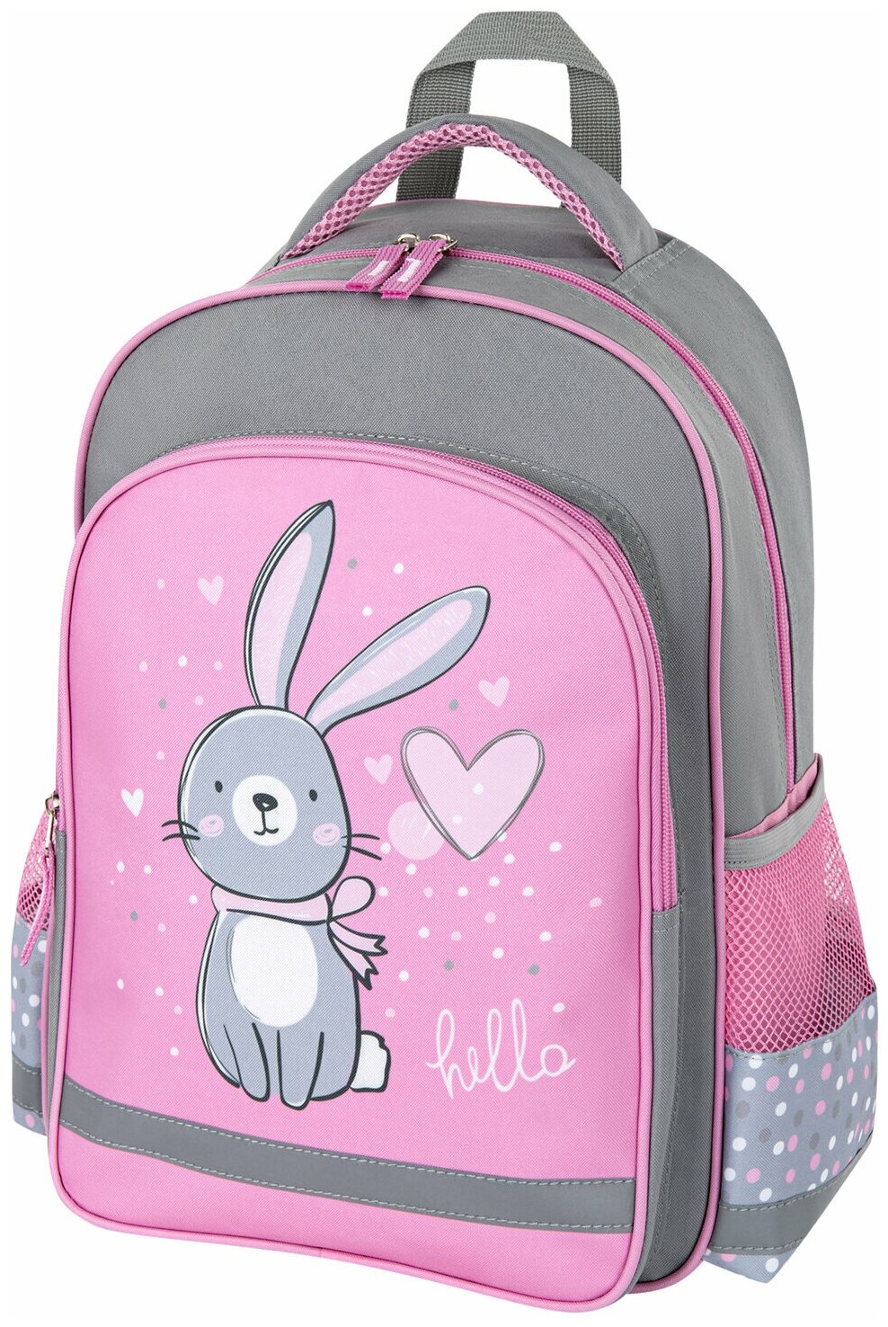 Рюкзак Пифагор School для начальной школы "Adorable bunny" 38x28х14 см (270654)