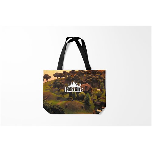 фото Сумка-шоппер / 46х35 см / геймерам / fortnite фортнайт burnettie