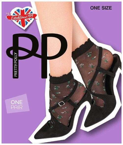 Носки Pretty Polly, размер S-M-L, черный