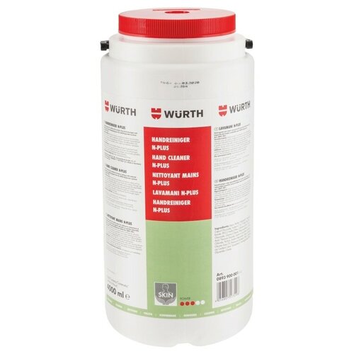 Очищающее Средство Для Рук Wurth N-Plus-Bucket, 4л WURTH арт. 08939-00001