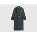 Пальто  UNITED COLORS OF BENETTON демисезонное, силуэт прямой, удлиненное, размер 48, серый