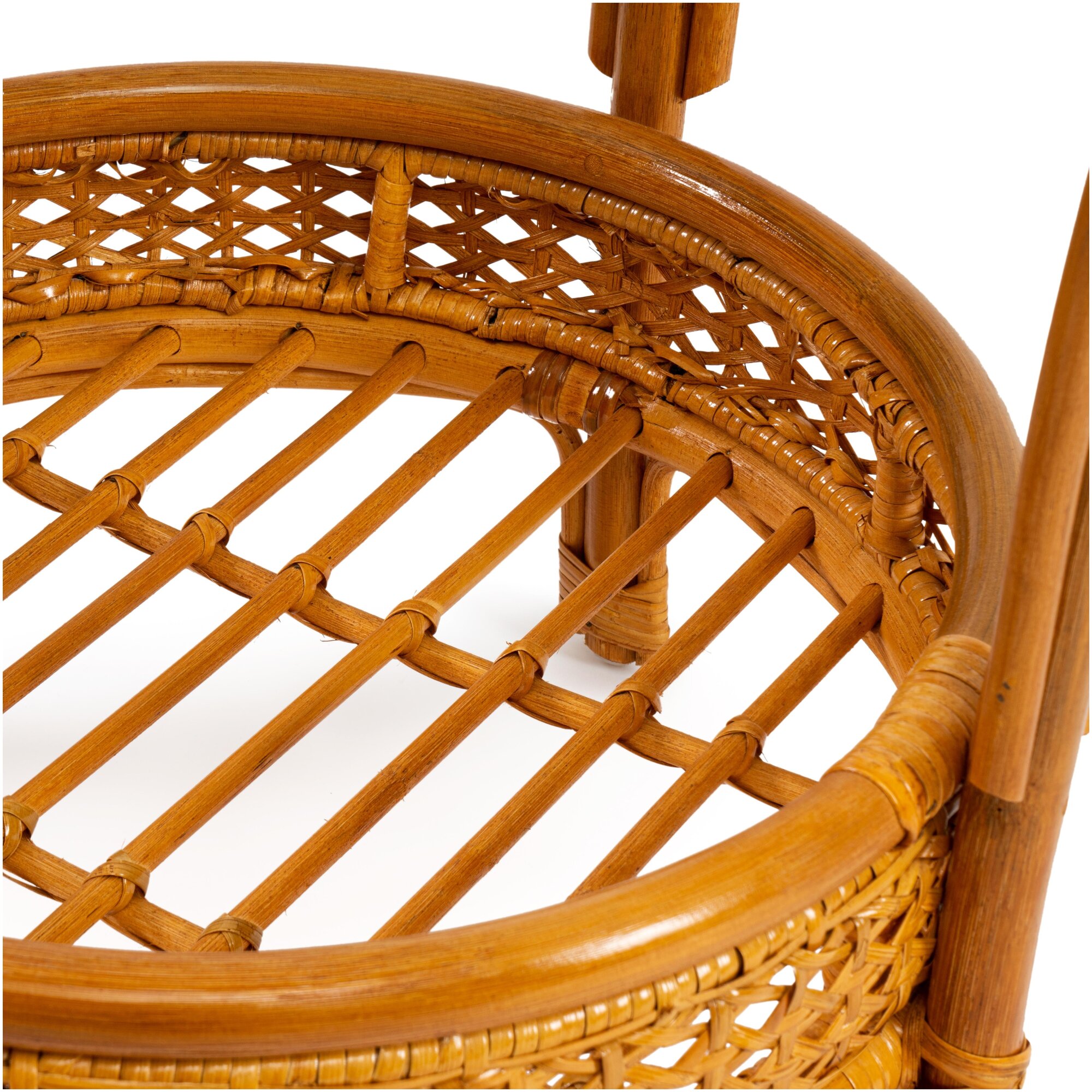Комплект TetChair "PELANGI" 02/15 ( стол со стеклом + 4 кресла ) [без подушек] ротанг, Honey (мед) - фотография № 8