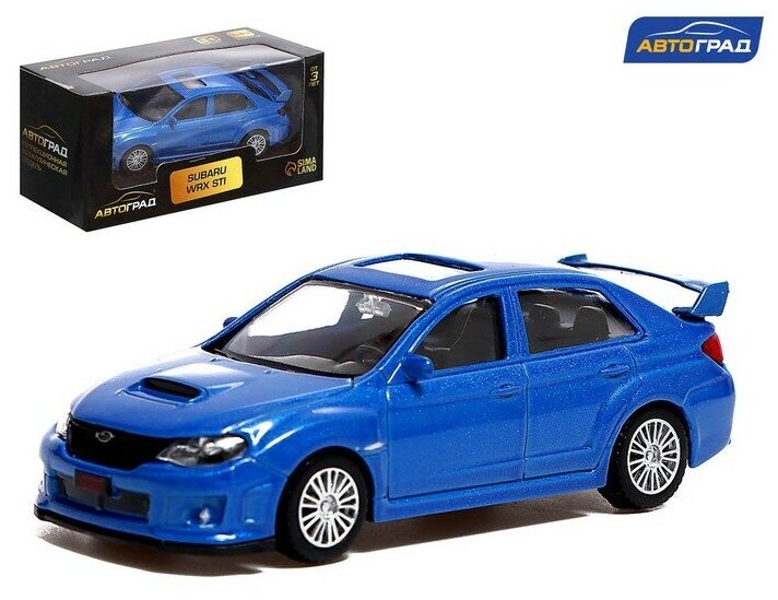 Автоград Машина металлическая SUBARU WRX STI, 1:43, цвет синий