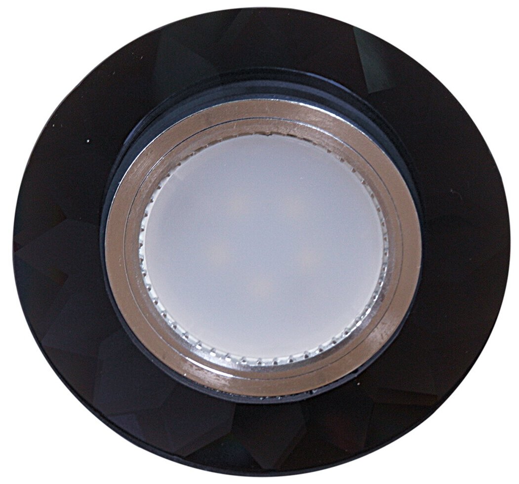 Встраиваемый светильник со светодиодной подсветкой Reluce14008-9.0-001LD MR16+LED3W BK - фотография № 1
