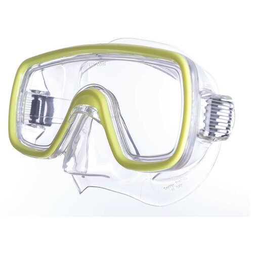 Маска для плавания SALVAS Domino Md Mask CA140C1TGSTH, размер Medium, желтая маска для плав salvas geo md mask арт ca140s1bysth закален стекло силикон р medium синий