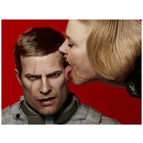 Картина по номерам на холсте wolfenstein - 2