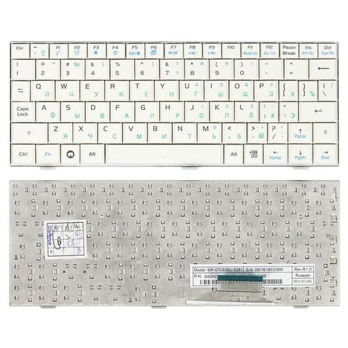 Клавиатура для ноутбука Asus 04GN011KUK20 русская белая 109000₽