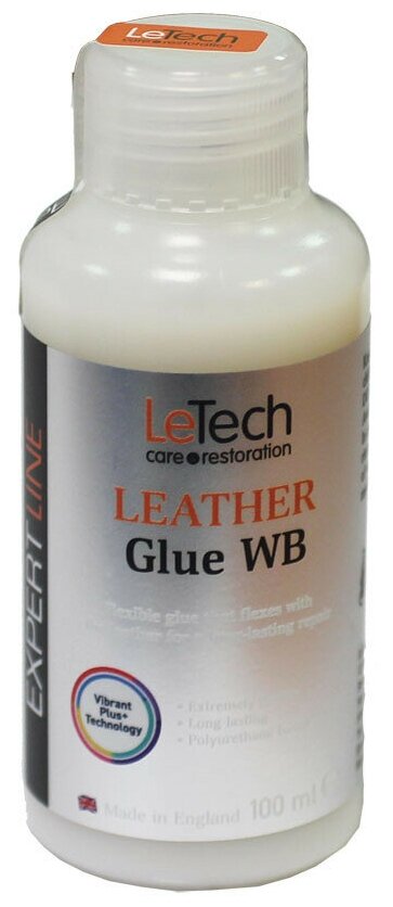 Клей для кожи полиуретановый эластичный LeTech (Leather Glue WB) 100ml