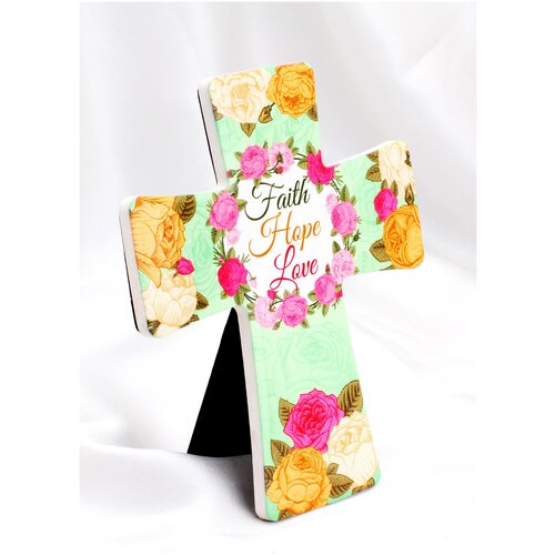 Крест керамический на подставке православный Христианский подарок 