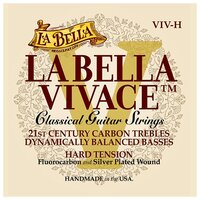 VIV-H Vivace Комплект струн для классической гитары, карбон/посеребренные, сильное нат, La Bella