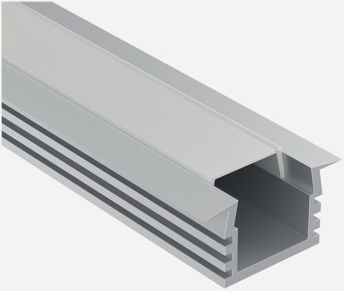 Изображение товара Алюминиевый профиль Maytoni ALM006S-2M, для светодиодной ленты, прямоугольный, матовый, 200 см
