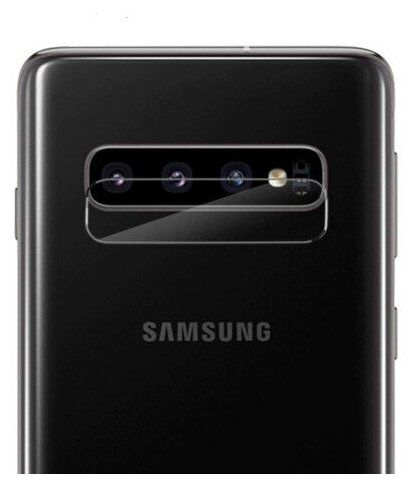 Защитное стекло на Samsung Galaxy S10/S10 Plus/Cамсунг С10/с10+ Гибридное-пленка+стекловолокно на Камеру Комплект 2 шт. прозрачное Brozo Hybrid Glass