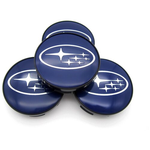 Колпачки заглушки на литые диски СКАД Субару синий 565112 мм комплект 4 шт 894₽