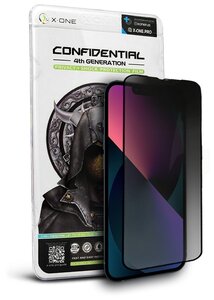 Фото Противоударная защитная бронепленка для iPhone 13 Mini X-ONE Confidential 7H Антишпион