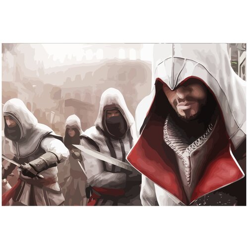 Картина по номерам на холсте Assassins Creed - 1 60 х 40
