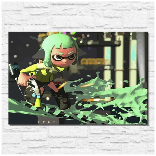 Картина по номерам на холсте игра Splatoon 2 - 11624 Г 60x40 картина по номерам набор для раскрашивания на холсте игра bioshock 2 11047 г 60x40