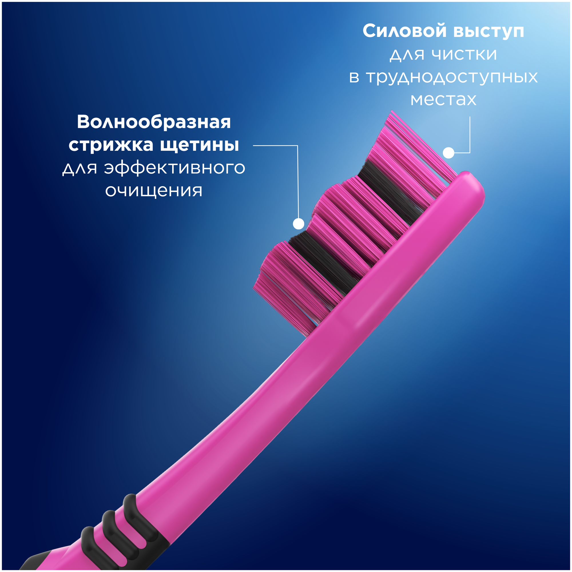 Зубная щетка Oral-B 3-Эффект Classic, средняя, бирюзовый - фото №4