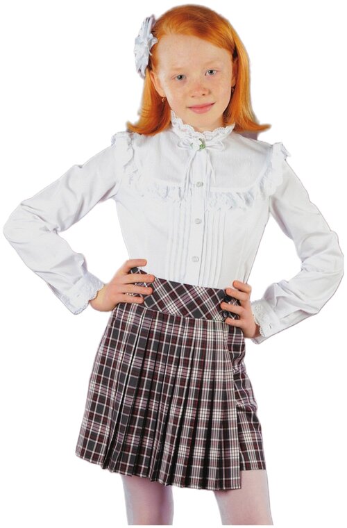 Школьная юбка Инфанта, размер 158/80, серый