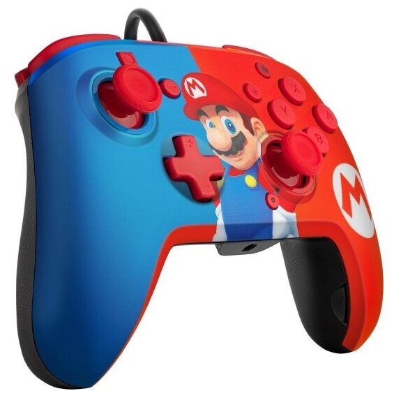 Проводной контроллер Faceoff Deluxe+ Audio Mario для Nintendo Switch