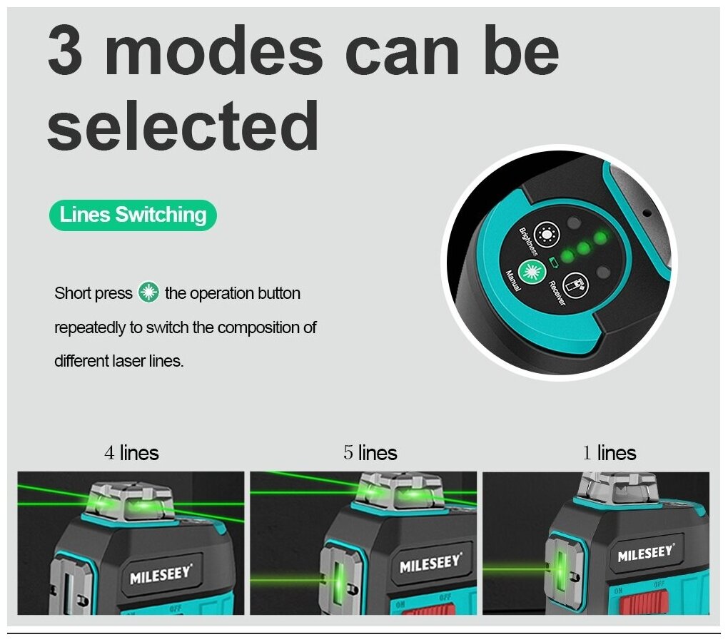 Лазерный уровень/нивелир MILESEEY L6G-5 - фотография № 4