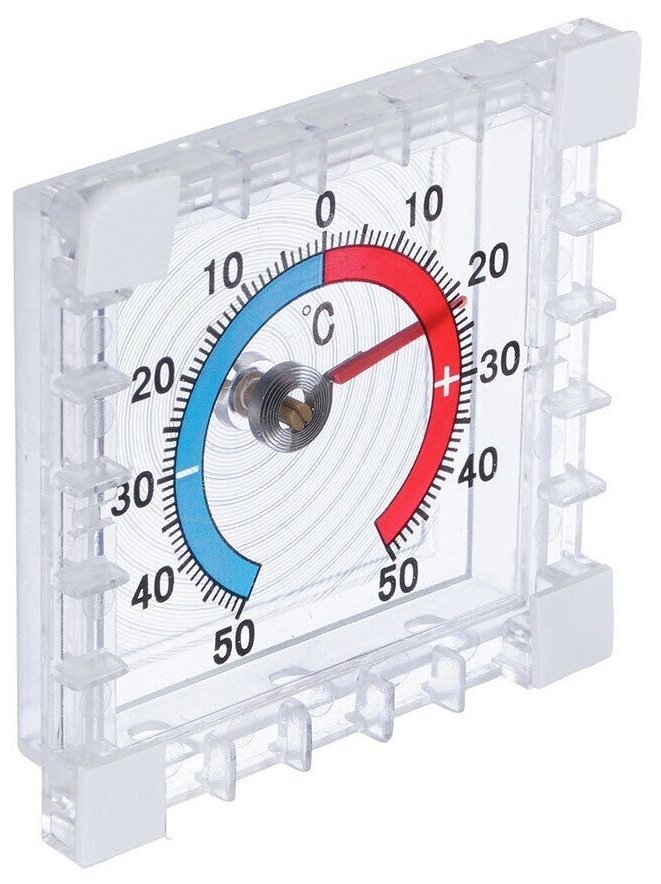 Термометр оконный, квадрат / Термометр уличный / Термометр на окно