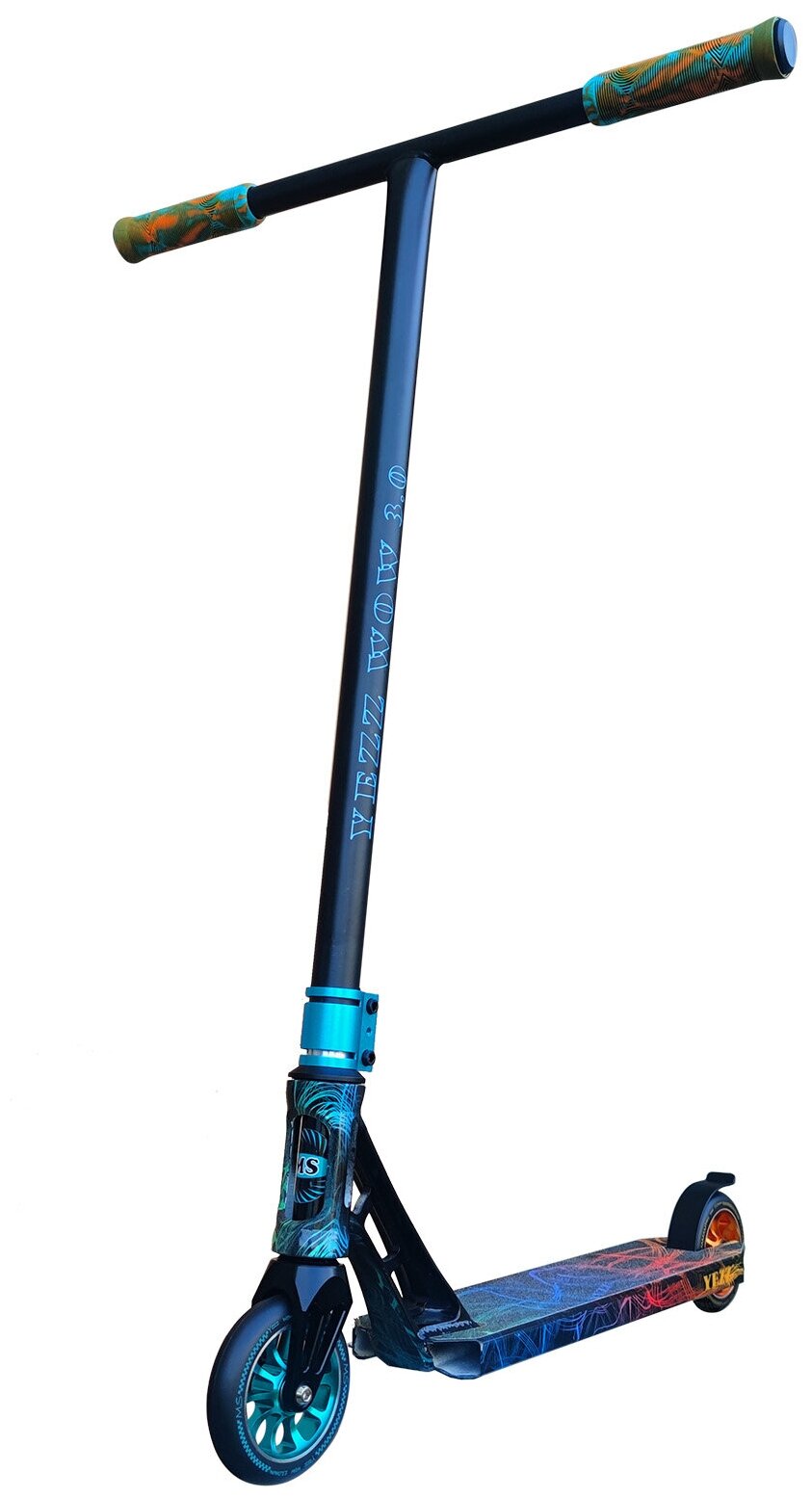 Самокат Yezz Трюковой самокат Yezz WOW 3.0 MS-185W бирюзовый