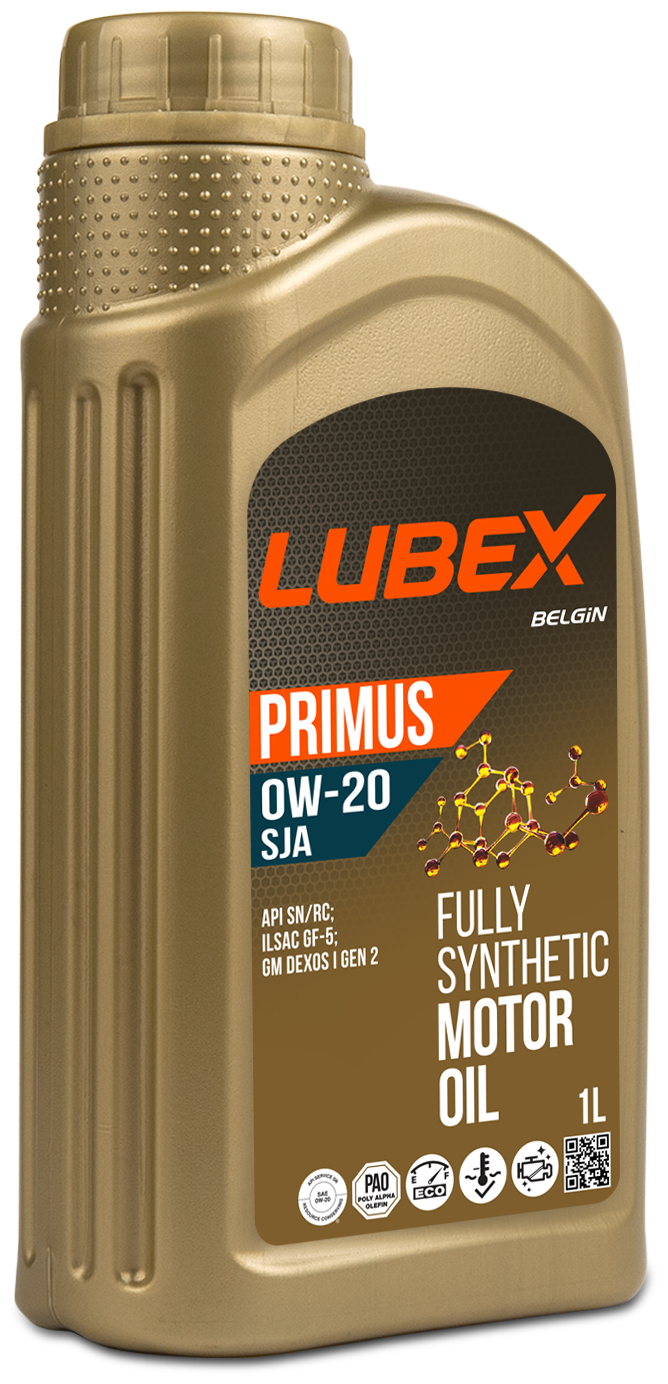 L034-1331-1201 LUBEX Синт. мот.масло PRIMUS SJA 0W-20 SN+RC GF-5 (1л)