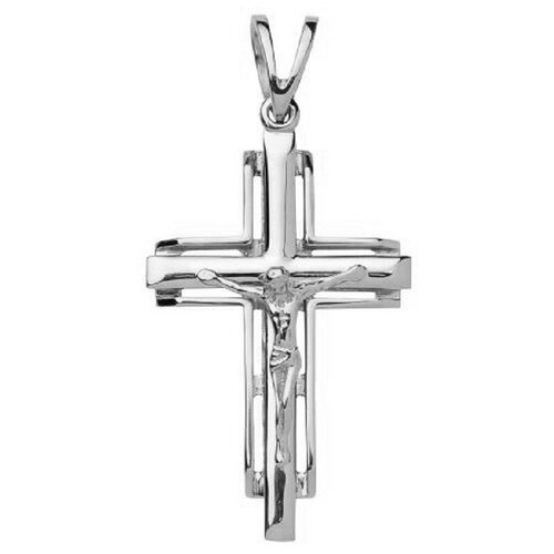Подвеска крест из серебра Золотник 4326