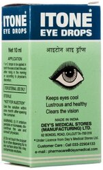 Айтон (капли для глаз) Itone Eye Drops Dey's Medical Stores 10 мл., Даршан