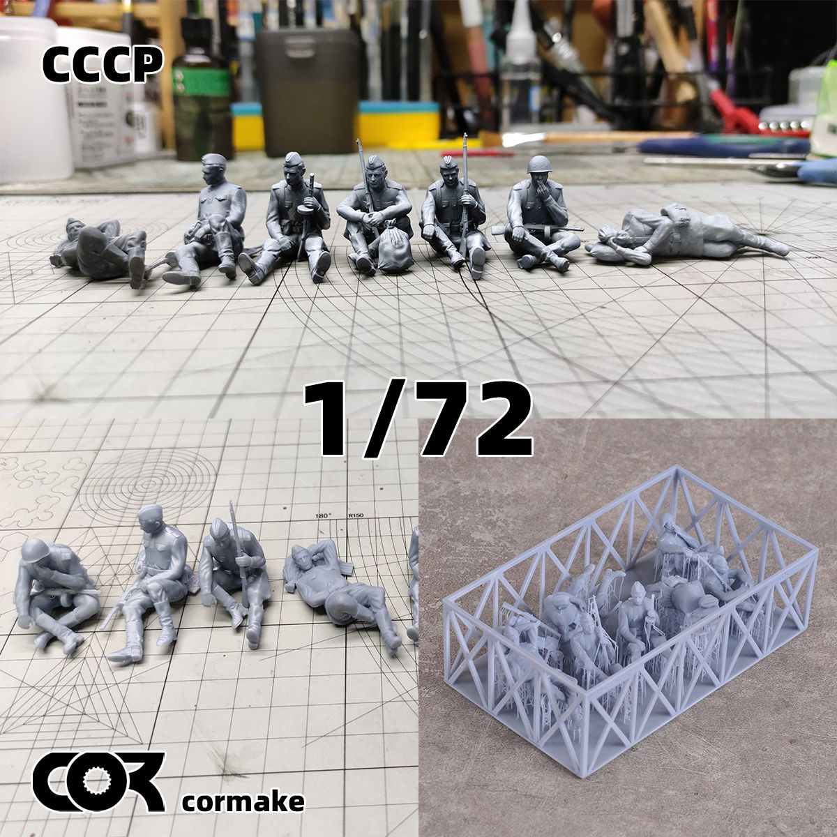 3Dпечать, фигурки солдат из смолы, модельнаборы советских или российских солдат, масштаб 1/72, неокрашенные, требуют самостоятельной сборки