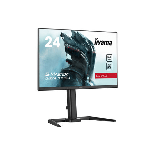 Игровой монитор Iiyama G-Master GB2470HSU-B5 24, черный жк монитор aoc 23 8 gaming cенсорный экран нет panel ips 1920x1080 16 9 165 гц matte 4 мс колонки камера нет наклон цвет черный красный 24g2spae