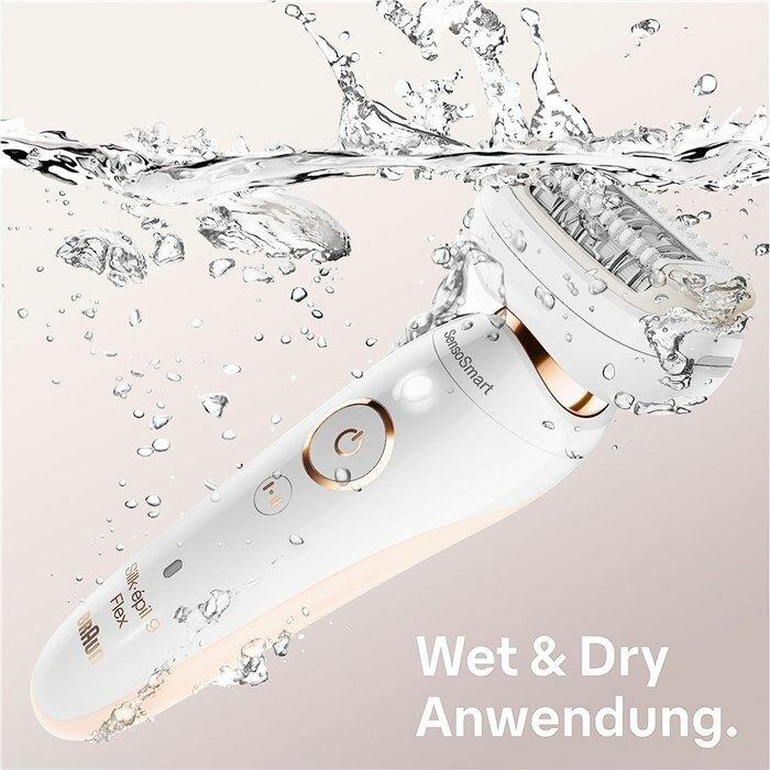 Эпилятор Braun Silk-epil 9 Flex 9005 Wet & Dry White Gold - фотография № 4