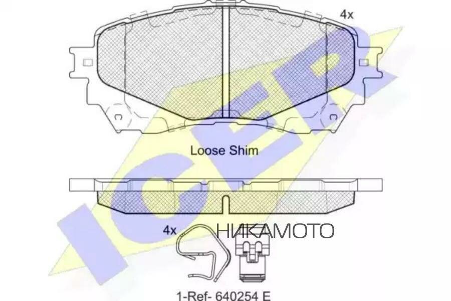 ICER 182126 182126 колодки дисковые передние!\ Mazda 6 2.0/2.2D 12>#