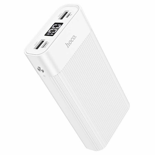 Внешний аккумулятор 20000 mAh Hoco J85 (2USB/2A/input Micro/Type-C/дисплей) белый