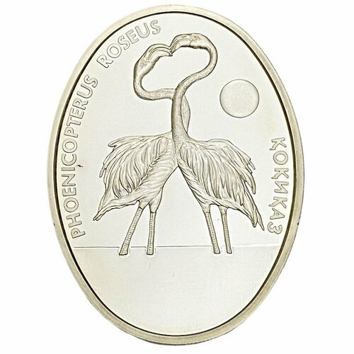 Казахстан 500 тенге 2009 г. (Флора и фауна РК - Фламинго) в футляре с сертификатом №0410