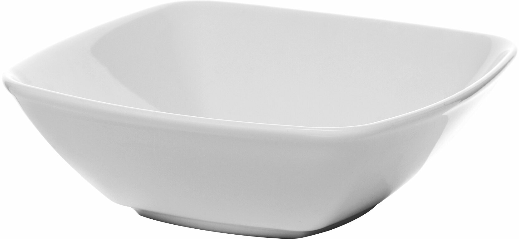 фото Набор из 2 салатников "Victoria" квадратный 18.3х18.3х4.5 см. 790 мл, белый, фарфор, Lubiana, 2718