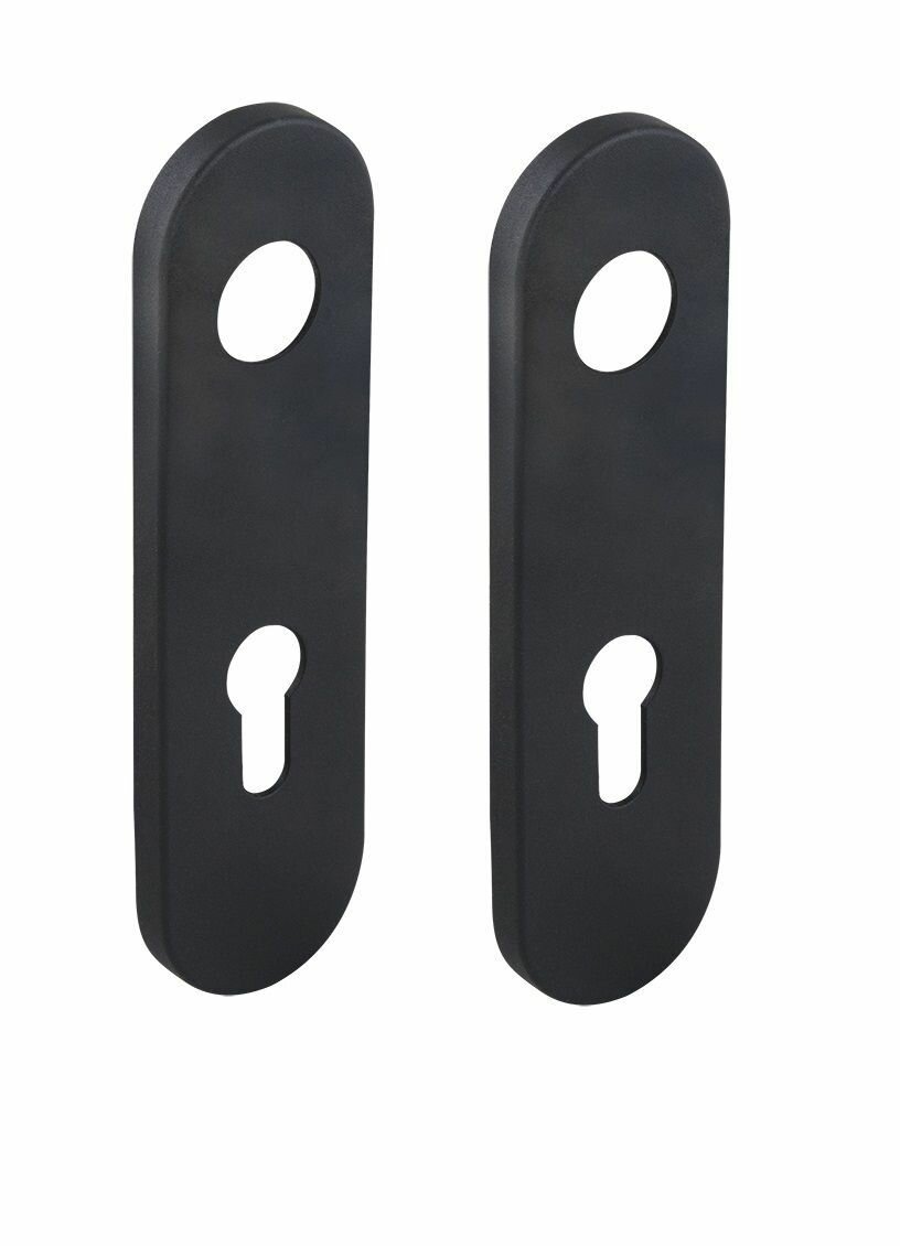 фото Комплект накладок Fuaro (DH-0433) под ЦМ, BL-24 черный (черный нейлон) (2 шт. в упаковке)