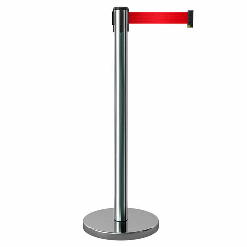 BarrierBelt® Имидж-стойка BarrierBelt® 01 с красной лентой 3,65 метра