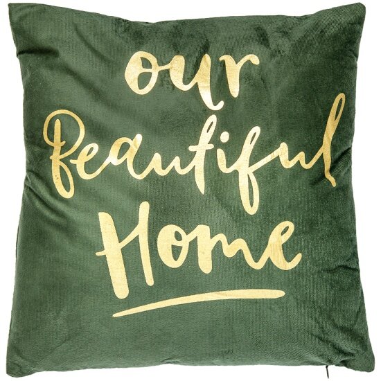 фото Подушка декоративная вещицы , Д420 Ш420, зеленый, NGB-38