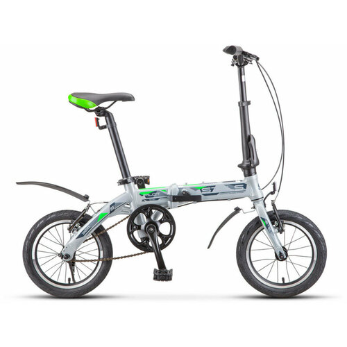 Складной велосипед Stels Pilot 360 14 V010, год 2023, цвет Серебристый