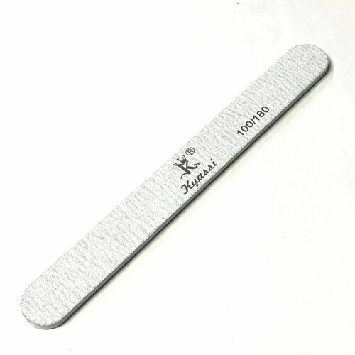 Пилка Kyassi, прямая, зернистость 100/180 грит, 25 шт в 1 упаковке