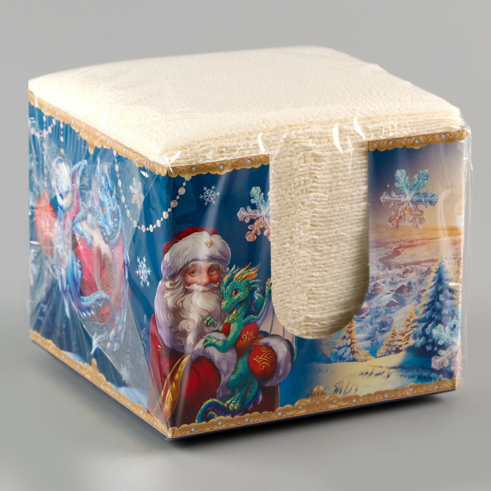 Салфетки в коробке «С Новым годом. Дед Мороз», интерьерные, 75 листов - фотография № 4