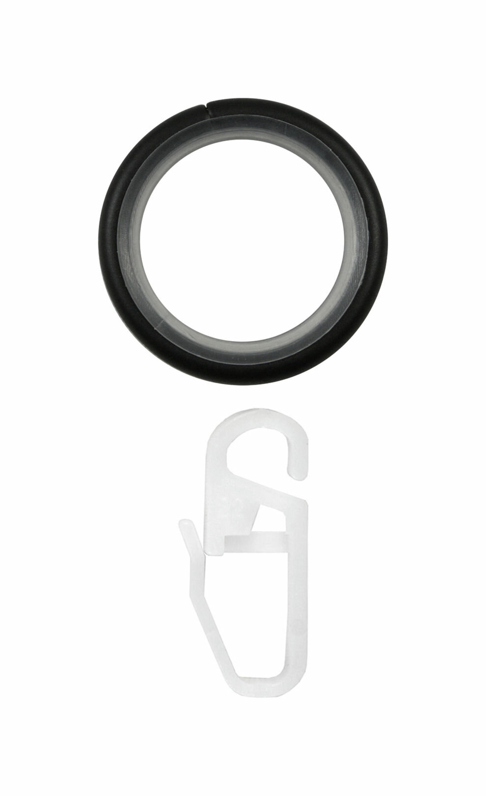 Металлические кольца для штор с крючками для карнизов D25 бесшумные бронза 10 штук