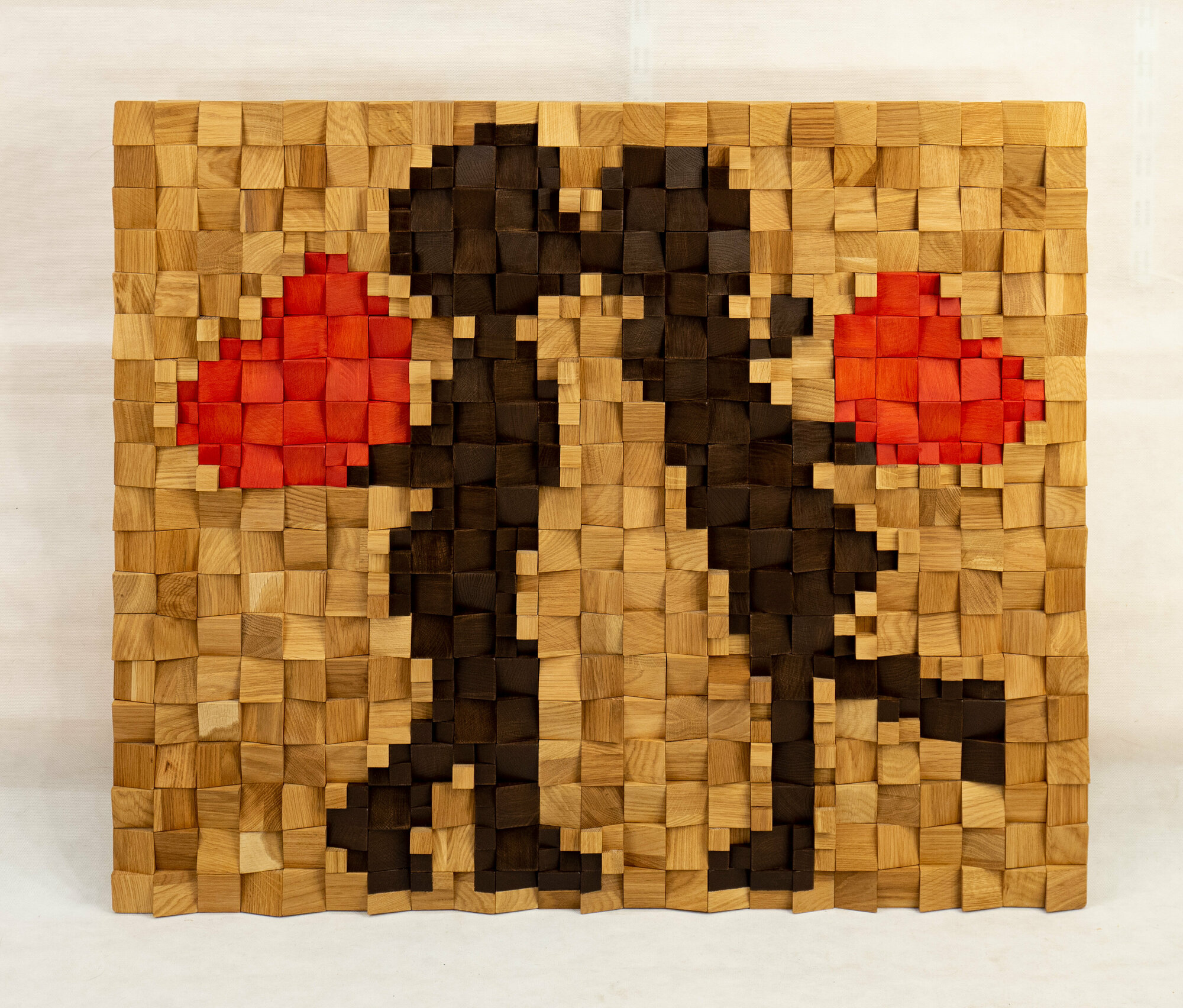 Декоративное панно из дерева "Поцелуйчик", размер 920х760 мм
