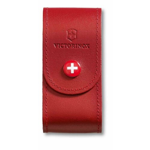 Чехол для ножей VICTORINOX 91 мм кожаный красный 4.0521.1