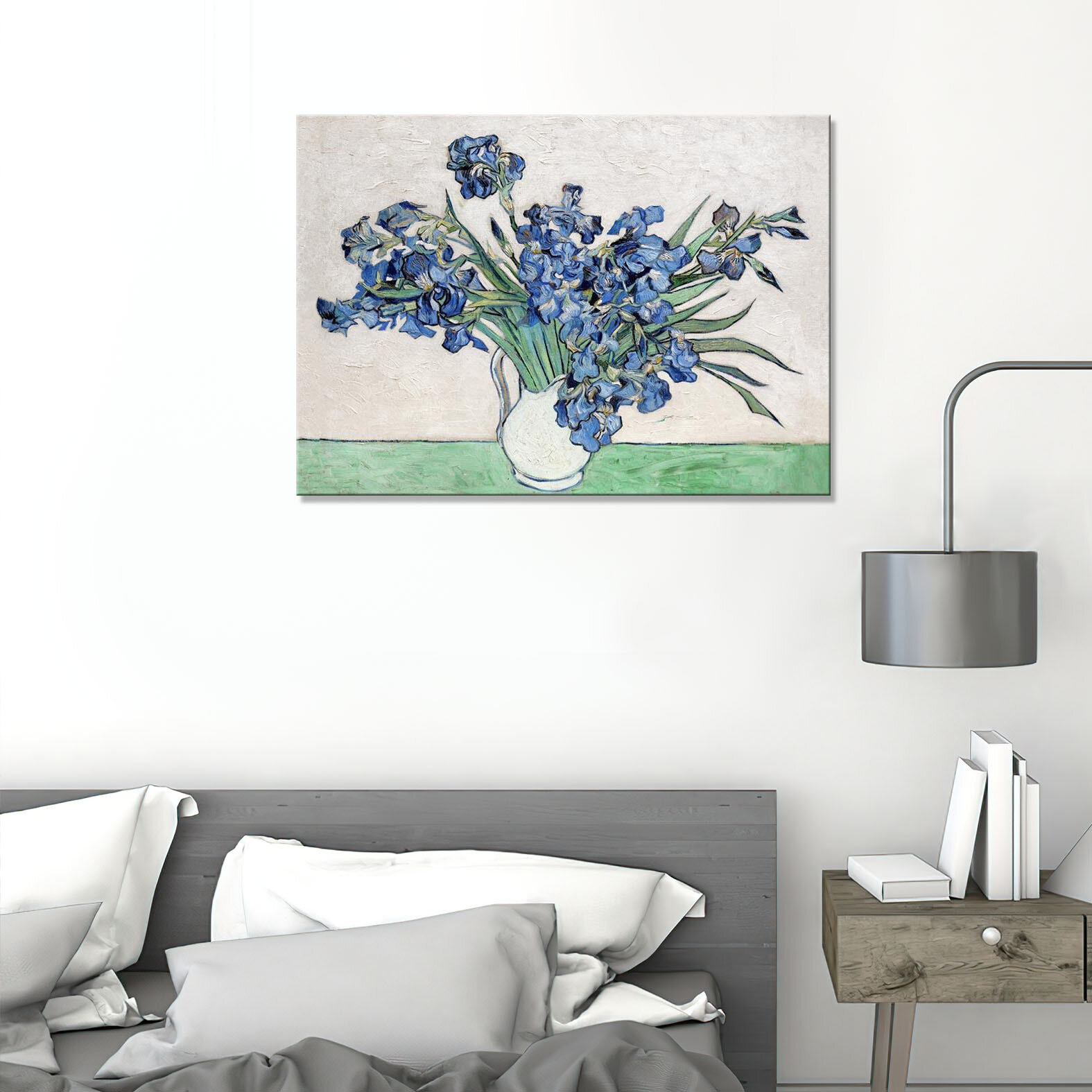Картина/Картина на холсте/Картина на холсте для интерьера/ Картина на стену/ Картина в подарок для дома/ - Ирисы Ван Гог 60х80