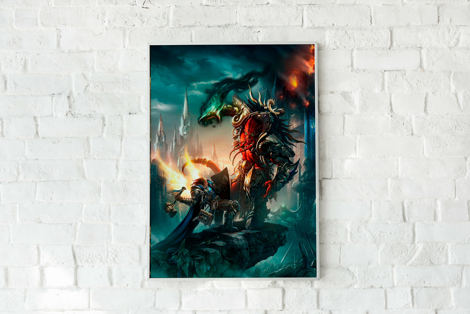 Плакат без рамы World of Warcraft/Компьютерная игра/ Плакат на стену 21х30 см / Постер формата А4